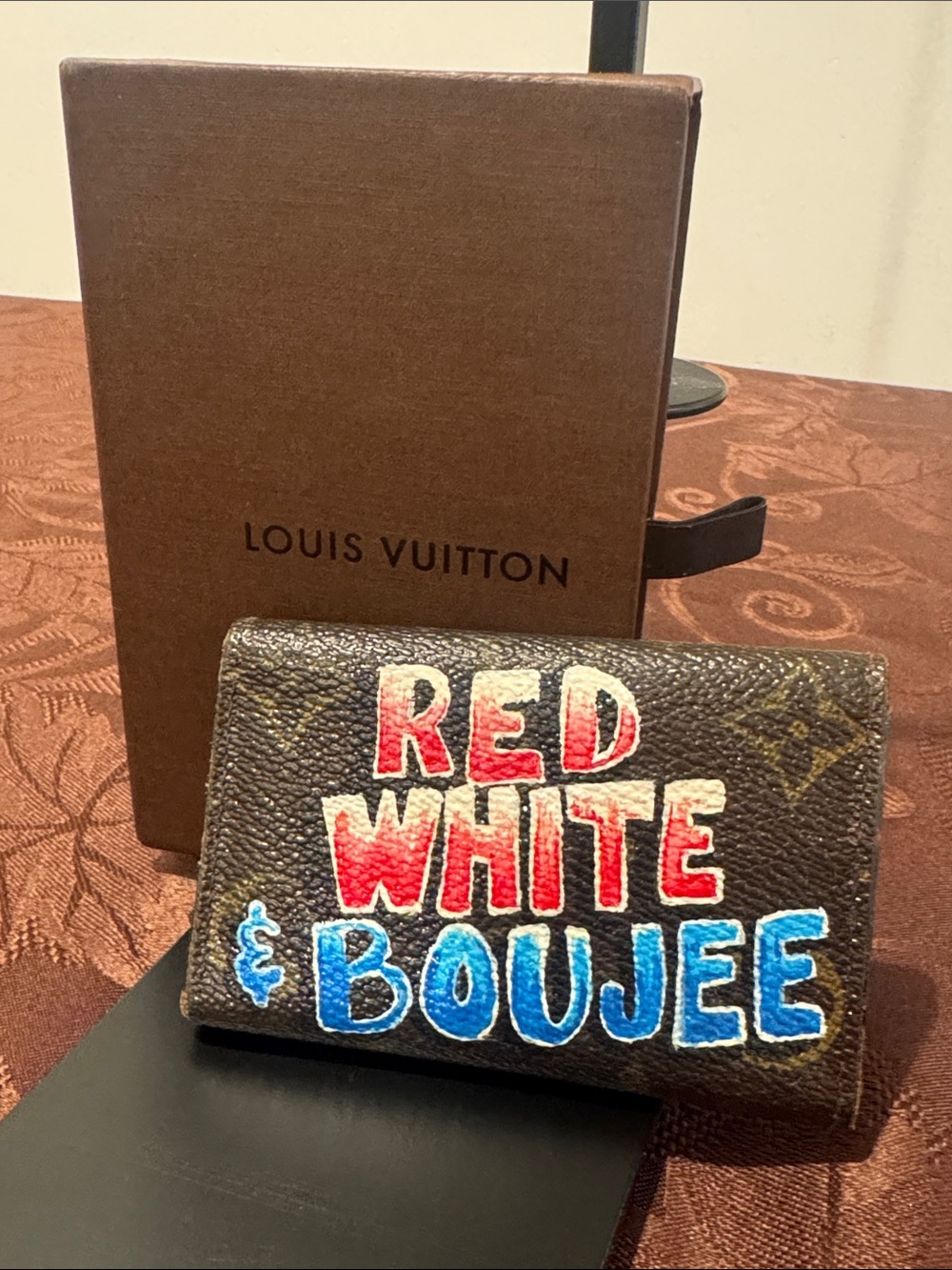 Louis Vuitton Hand Painted Key Wallet
